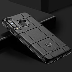 Silikon Hülle Handyhülle Ultra Dünn Flexible Schutzhülle 360 Grad Ganzkörper Tasche J02S für Samsung Galaxy M40 Schwarz