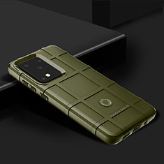 Silikon Hülle Handyhülle Ultra Dünn Flexible Schutzhülle 360 Grad Ganzkörper Tasche J02S für Samsung Galaxy S20 Ultra 5G Grün