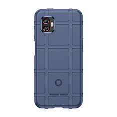 Silikon Hülle Handyhülle Ultra Dünn Flexible Schutzhülle 360 Grad Ganzkörper Tasche J02S für Samsung Galaxy Xcover Pro 2 5G Blau