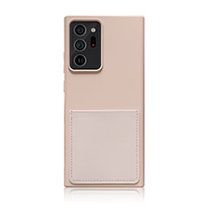 Silikon Hülle Handyhülle Ultra Dünn Flexible Schutzhülle 360 Grad Ganzkörper Tasche MJ1 für Samsung Galaxy Note 20 Ultra 5G Rosa