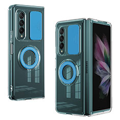 Silikon Hülle Handyhülle Ultra Dünn Flexible Schutzhülle 360 Grad Ganzkörper Tasche MJ2 für Samsung Galaxy Z Fold4 5G Blau