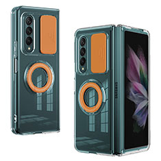 Silikon Hülle Handyhülle Ultra Dünn Flexible Schutzhülle 360 Grad Ganzkörper Tasche MJ2 für Samsung Galaxy Z Fold4 5G Orange