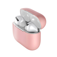 Silikon Hülle Handyhülle Ultra Dünn Flexible Schutzhülle 360 Grad Ganzkörper Tasche S01 für Apple AirPods Pro Rosa