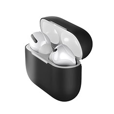 Silikon Hülle Handyhülle Ultra Dünn Flexible Schutzhülle 360 Grad Ganzkörper Tasche S01 für Apple AirPods Pro Schwarz