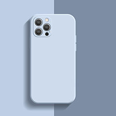Silikon Hülle Handyhülle Ultra Dünn Flexible Schutzhülle 360 Grad Ganzkörper Tasche S01 für Apple iPhone 13 Pro Hellblau