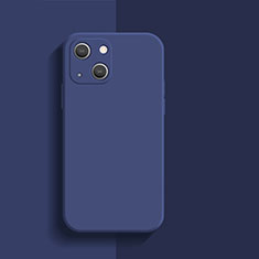 Silikon Hülle Handyhülle Ultra Dünn Flexible Schutzhülle 360 Grad Ganzkörper Tasche S01 für Apple iPhone 14 Blau