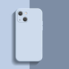 Silikon Hülle Handyhülle Ultra Dünn Flexible Schutzhülle 360 Grad Ganzkörper Tasche S01 für Apple iPhone 14 Plus Hellblau