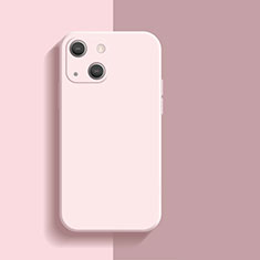 Silikon Hülle Handyhülle Ultra Dünn Flexible Schutzhülle 360 Grad Ganzkörper Tasche S01 für Apple iPhone 14 Plus Rosa