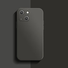 Silikon Hülle Handyhülle Ultra Dünn Flexible Schutzhülle 360 Grad Ganzkörper Tasche S01 für Apple iPhone 14 Plus Schwarz