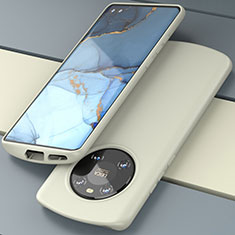 Silikon Hülle Handyhülle Ultra Dünn Flexible Schutzhülle 360 Grad Ganzkörper Tasche S01 für Huawei Mate 40 Pro Weiß