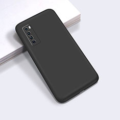 Silikon Hülle Handyhülle Ultra Dünn Flexible Schutzhülle 360 Grad Ganzkörper Tasche S01 für Huawei Nova 7 Pro 5G Schwarz