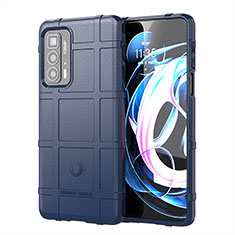 Silikon Hülle Handyhülle Ultra Dünn Flexible Schutzhülle 360 Grad Ganzkörper Tasche S01 für Motorola Moto Edge S Pro 5G Blau