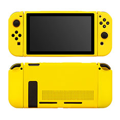 Silikon Hülle Handyhülle Ultra Dünn Flexible Schutzhülle 360 Grad Ganzkörper Tasche S01 für Nintendo Switch Gelb
