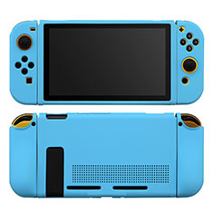 Silikon Hülle Handyhülle Ultra Dünn Flexible Schutzhülle 360 Grad Ganzkörper Tasche S01 für Nintendo Switch Hellblau