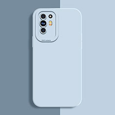 Silikon Hülle Handyhülle Ultra Dünn Flexible Schutzhülle 360 Grad Ganzkörper Tasche S01 für Oppo A95 5G Hellblau