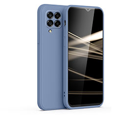Silikon Hülle Handyhülle Ultra Dünn Flexible Schutzhülle 360 Grad Ganzkörper Tasche S01 für Samsung Galaxy M42 5G Lavendel Grau