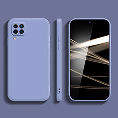 Silikon Hülle Handyhülle Ultra Dünn Flexible Schutzhülle 360 Grad Ganzkörper Tasche S01 für Samsung Galaxy M62 4G Lavendel Grau