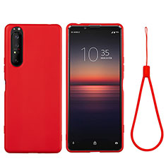 Silikon Hülle Handyhülle Ultra Dünn Flexible Schutzhülle 360 Grad Ganzkörper Tasche S01 für Sony Xperia 5 II Rot