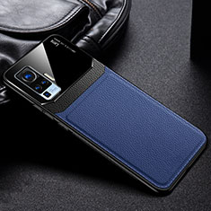 Silikon Hülle Handyhülle Ultra Dünn Flexible Schutzhülle 360 Grad Ganzkörper Tasche S01 für Vivo X51 5G Blau