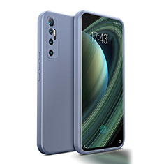 Silikon Hülle Handyhülle Ultra Dünn Flexible Schutzhülle 360 Grad Ganzkörper Tasche S01 für Xiaomi Mi 10 Ultra Lavendel Grau