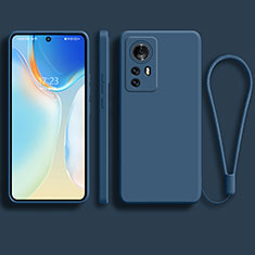 Silikon Hülle Handyhülle Ultra Dünn Flexible Schutzhülle 360 Grad Ganzkörper Tasche S01 für Xiaomi Mi 12X 5G Blau
