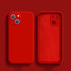 Silikon Hülle Handyhülle Ultra Dünn Flexible Schutzhülle 360 Grad Ganzkörper Tasche S02 für Apple iPhone 13 Rot