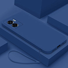 Silikon Hülle Handyhülle Ultra Dünn Flexible Schutzhülle 360 Grad Ganzkörper Tasche S02 für Oppo A56S 5G Blau