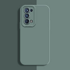 Silikon Hülle Handyhülle Ultra Dünn Flexible Schutzhülle 360 Grad Ganzkörper Tasche S02 für Oppo Reno6 Pro+ Plus 5G Minzgrün