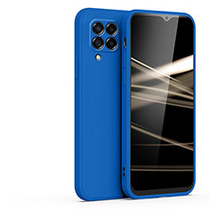 Silikon Hülle Handyhülle Ultra Dünn Flexible Schutzhülle 360 Grad Ganzkörper Tasche S02 für Samsung Galaxy A42 5G Blau