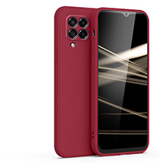 Silikon Hülle Handyhülle Ultra Dünn Flexible Schutzhülle 360 Grad Ganzkörper Tasche S02 für Samsung Galaxy A42 5G Rot