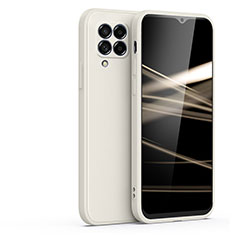 Silikon Hülle Handyhülle Ultra Dünn Flexible Schutzhülle 360 Grad Ganzkörper Tasche S02 für Samsung Galaxy A42 5G Weiß