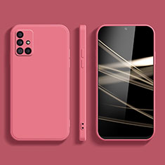 Silikon Hülle Handyhülle Ultra Dünn Flexible Schutzhülle 360 Grad Ganzkörper Tasche S02 für Samsung Galaxy A51 4G Pink