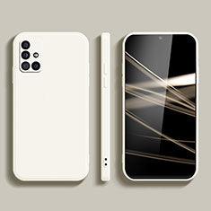 Silikon Hülle Handyhülle Ultra Dünn Flexible Schutzhülle 360 Grad Ganzkörper Tasche S02 für Samsung Galaxy A51 4G Weiß