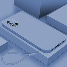 Silikon Hülle Handyhülle Ultra Dünn Flexible Schutzhülle 360 Grad Ganzkörper Tasche S02 für Samsung Galaxy A71 4G A715 Lavendel Grau