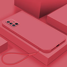 Silikon Hülle Handyhülle Ultra Dünn Flexible Schutzhülle 360 Grad Ganzkörper Tasche S02 für Samsung Galaxy A71 5G Rot