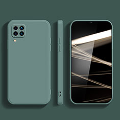 Silikon Hülle Handyhülle Ultra Dünn Flexible Schutzhülle 360 Grad Ganzkörper Tasche S02 für Samsung Galaxy M12 Nachtgrün