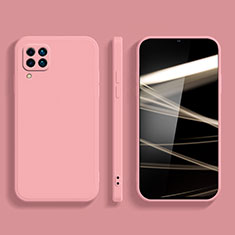 Silikon Hülle Handyhülle Ultra Dünn Flexible Schutzhülle 360 Grad Ganzkörper Tasche S02 für Samsung Galaxy M12 Rosa