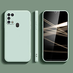 Silikon Hülle Handyhülle Ultra Dünn Flexible Schutzhülle 360 Grad Ganzkörper Tasche S02 für Samsung Galaxy M21s Minzgrün