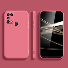 Silikon Hülle Handyhülle Ultra Dünn Flexible Schutzhülle 360 Grad Ganzkörper Tasche S02 für Samsung Galaxy M21s Pink