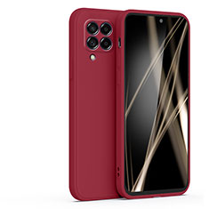 Silikon Hülle Handyhülle Ultra Dünn Flexible Schutzhülle 360 Grad Ganzkörper Tasche S02 für Samsung Galaxy M62 4G Rot