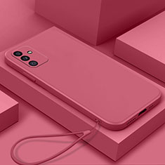 Silikon Hülle Handyhülle Ultra Dünn Flexible Schutzhülle 360 Grad Ganzkörper Tasche S02 für Samsung Galaxy Quantum2 5G Pink
