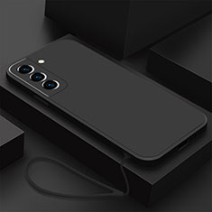 Silikon Hülle Handyhülle Ultra Dünn Flexible Schutzhülle 360 Grad Ganzkörper Tasche S02 für Samsung Galaxy S21 Plus 5G Schwarz