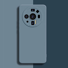 Silikon Hülle Handyhülle Ultra Dünn Flexible Schutzhülle 360 Grad Ganzkörper Tasche S02 für Xiaomi Mi 12 Ultra 5G Lavendel Grau
