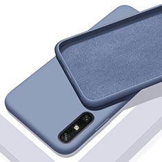 Silikon Hülle Handyhülle Ultra Dünn Flexible Schutzhülle 360 Grad Ganzkörper Tasche S03 für Huawei Enjoy 10e Grau