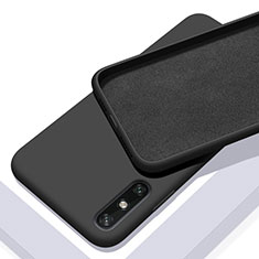 Silikon Hülle Handyhülle Ultra Dünn Flexible Schutzhülle 360 Grad Ganzkörper Tasche S03 für Huawei Enjoy 10e Schwarz