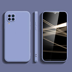 Silikon Hülle Handyhülle Ultra Dünn Flexible Schutzhülle 360 Grad Ganzkörper Tasche S03 für Samsung Galaxy M42 5G Lavendel Grau