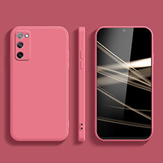 Silikon Hülle Handyhülle Ultra Dünn Flexible Schutzhülle 360 Grad Ganzkörper Tasche S03 für Samsung Galaxy S20 FE 5G Pink