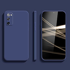 Silikon Hülle Handyhülle Ultra Dünn Flexible Schutzhülle 360 Grad Ganzkörper Tasche S03 für Samsung Galaxy S20 Lite 5G Blau