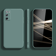 Silikon Hülle Handyhülle Ultra Dünn Flexible Schutzhülle 360 Grad Ganzkörper Tasche S03 für Samsung Galaxy S20 Lite 5G Nachtgrün