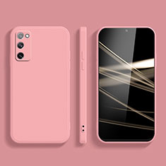 Silikon Hülle Handyhülle Ultra Dünn Flexible Schutzhülle 360 Grad Ganzkörper Tasche S03 für Samsung Galaxy S20 Lite 5G Rosa